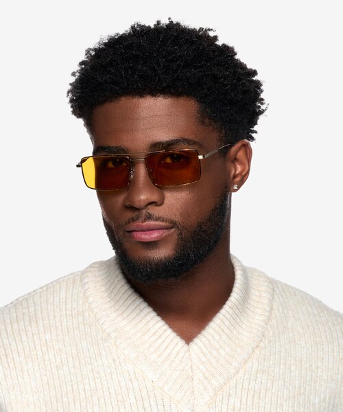 Dylan Tortoise Gold MetalSunglass Frames for Men from EyeBuyDirect