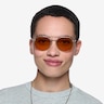 Kye Matte Gold MetalSunglass Frames for Women from EyeBuyDirect