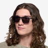 Geoff Matte Black MetalSunglass Frames for Men from EyeBuyDirect