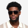 Geoff Matte Black MetalSunglass Frames for Women from EyeBuyDirect