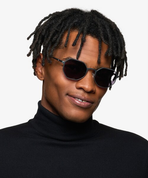 Rider Matte Gunmetal Aluminium-alloySunglass Frames for Men from EyeBuyDirect