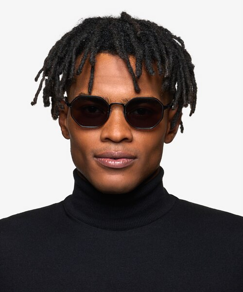 Rider Matte Black Aluminium-alloySunglass Frames for Men from EyeBuyDirect