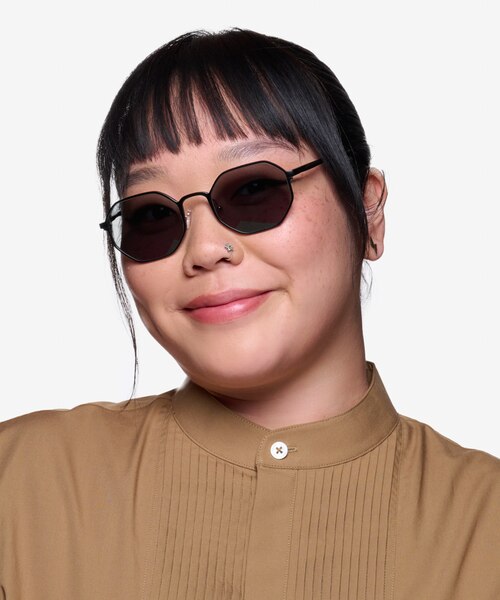 Rider Matte Black Aluminium AlloySunglass Frames for Women from EyeBuyDirect
