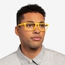 First Yellow PlasticEyeglass Frames for Men from EyeBuyDirect