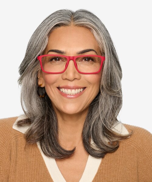 Team Matte Red PlastiqueMontures de lunettes de vue pour Femmes d'EyeBuyDirect