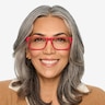 Team Matte Red PlastiqueMontures de lunettes de vue pour Femmes d'EyeBuyDirect