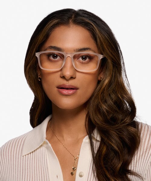 Team Matte Clear PlasticEyeglass Frames for Women from EyeBuyDirect