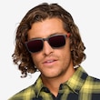 Kick Matte Blue Gray PlasticSunglass Frames for Men from EyeBuyDirect