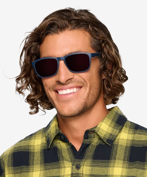 Kick Matte Black Orange PlastiqueSoleil de Lunette de vue pour Hommes d'EyeBuyDirect