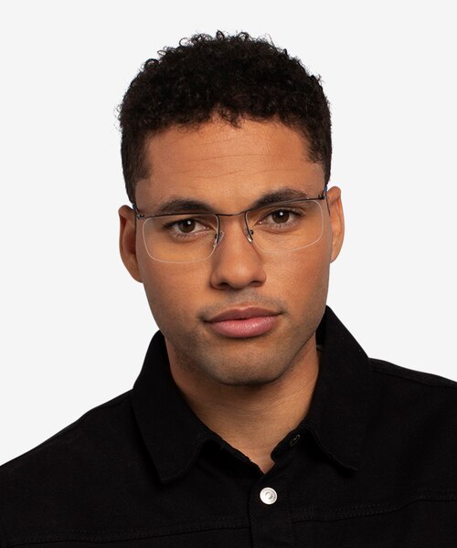 Point Gunmetal MetalEyeglass Frames for Men from EyeBuyDirect
