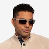 Turnover Matte Clear PlasticSunglass Frames for Men from EyeBuyDirect