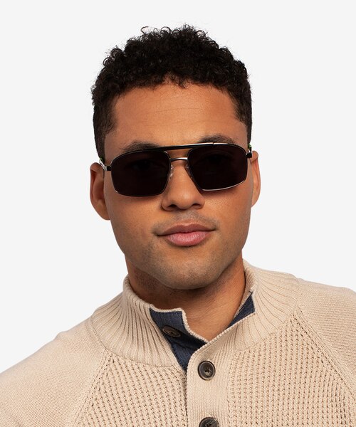 Punt Gunmetal Green AcetateSunglass Frames for Men from EyeBuyDirect