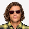 Yard Matte Gray Black PlasticSunglass Frames for Men from EyeBuyDirect