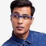 Yard Matte Navy PlasticSunglass Frames for Men from EyeBuyDirect