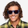 Running Blue Red PlasticSunglass Frames for Men from EyeBuyDirect