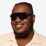 Vert Matte Navy Orange PlasticSunglass Frames for Men from EyeBuyDirect