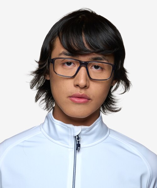 Core Clear Gray Eco-friendlyEyeglass Frames for Men from EyeBuyDirect