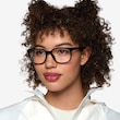 Oxygen Black PlasticEyeglass Frames for Women from EyeBuyDirect