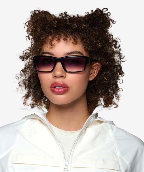 Ion Black PlasticSunglass Frames for Women from EyeBuyDirect
