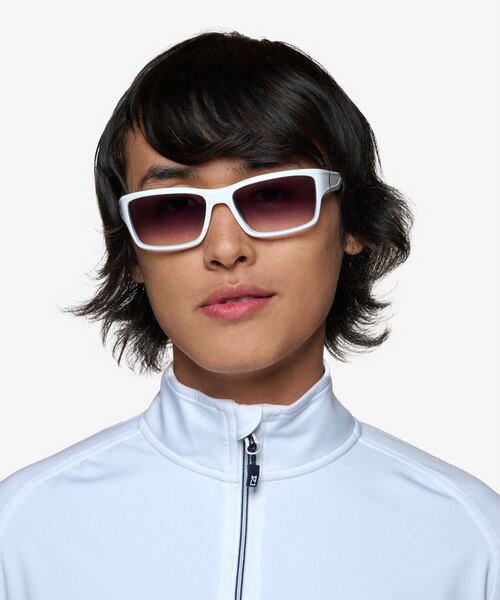 Ion White Eco-friendlySunglass Frames for Men from EyeBuyDirect