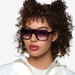 Geo Black PlasticSunglass Frames for Women from EyeBuyDirect