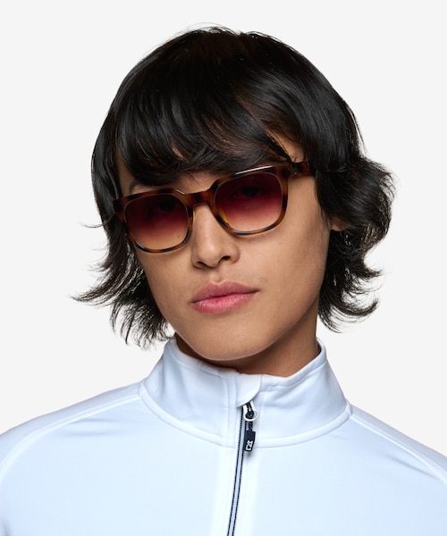 Force Brown Tortoise PlasticSunglass Frames for Men from EyeBuyDirect