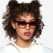 Force Brown Tortoise PlasticSunglass Frames for Women from EyeBuyDirect