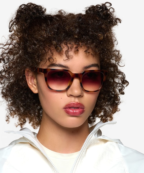 Force Brown Tortoise PlasticSunglass Frames for Women from EyeBuyDirect
