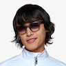 Force Clear Gray PlasticSunglass Frames for Men from EyeBuyDirect