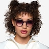 Force Clear Gray PlasticSunglass Frames for Women from EyeBuyDirect