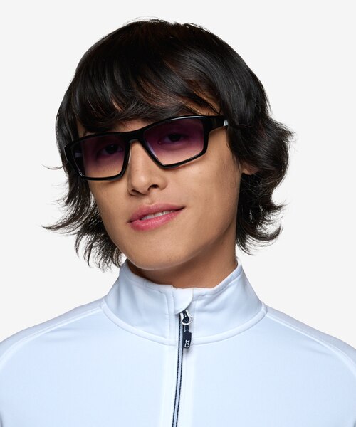 Optic Black Eco-friendlySunglass Frames for Men from EyeBuyDirect
