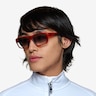 Optic Clear Orange Eco-friendlySunglass Frames for Men from EyeBuyDirect