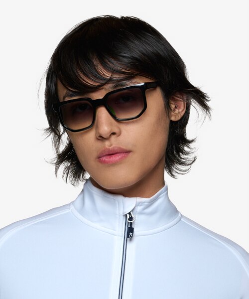 Pillar Black Eco-friendlySunglass Frames for Men from EyeBuyDirect