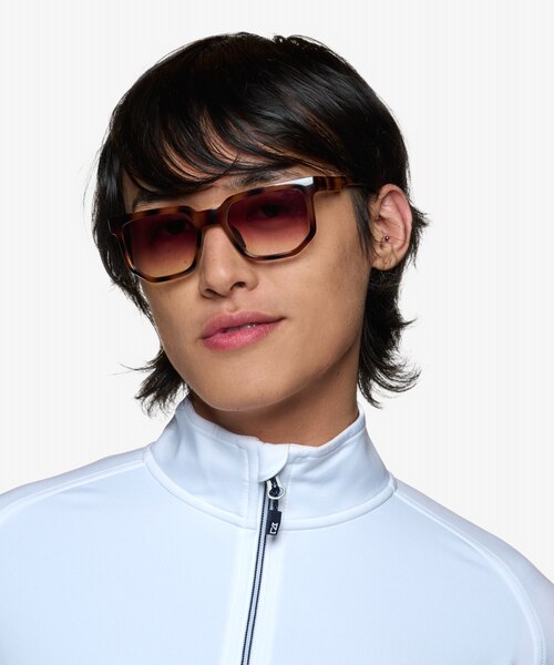 Pillar Tortoise PlasticSunglass Frames for Men from EyeBuyDirect