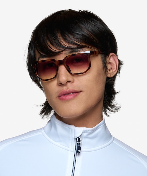 Pillar Tortoise PlasticSunglass Frames for Men from EyeBuyDirect