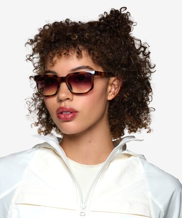 Tortoise Pillar -  Plastic Sunglasses