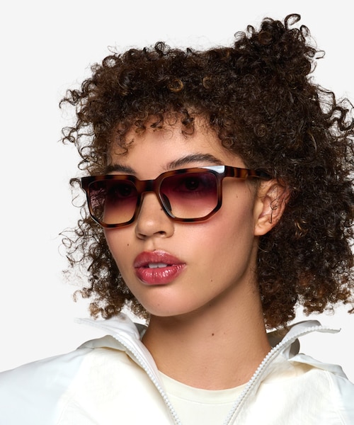 Pillar Tortoise PlasticSunglass Frames for Women from EyeBuyDirect