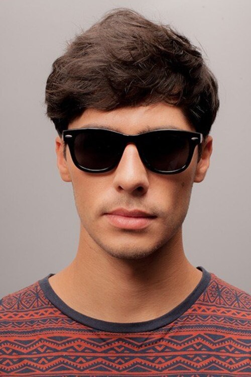 Lomov Black PlasticSunglass Frames for Men from EyeBuyDirect