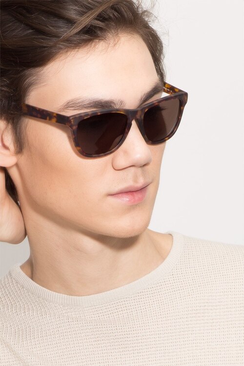 Malibu Brown & Tortoise AcetateSunglass Frames for Men from EyeBuyDirect
