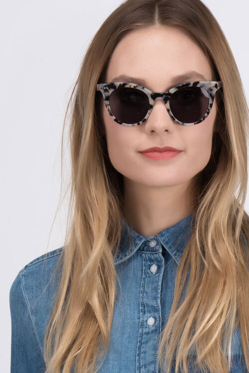 Divine Gray & Tortoise AcetateSunglass Frames for Women from EyeBuyDirect