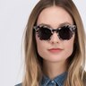 Divine Gray & Tortoise AcetateSunglass Frames for Women from EyeBuyDirect