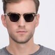 The Hamptons Brown Golden Acetate, MetalSunglass Frames for Men from EyeBuyDirect