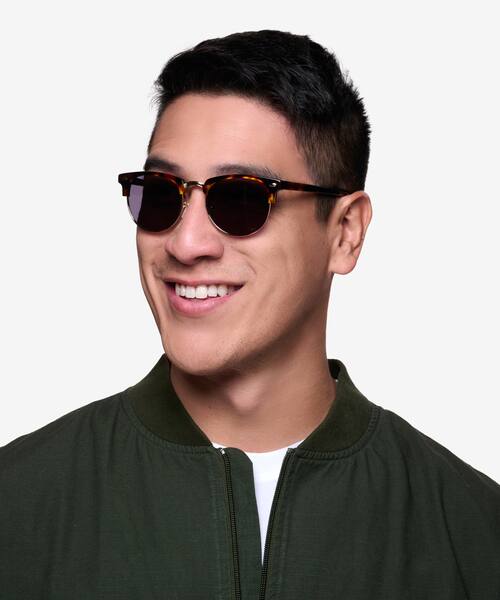 Golden Tortoise The Hamptons -  Acetate-metal Sunglasses