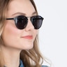 Millenium Matte Black PlastiqueSoleil de Lunette de vue pour Femmes d'EyeBuyDirect