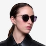 Monroe Pink & Floral Plastic-metalSunglass Frames for Women from EyeBuyDirect