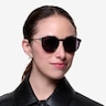 Monroe Black Silver Plastic-metalSunglass Frames for Women from EyeBuyDirect