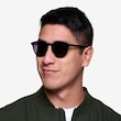 Deja Vu Black PlasticSunglass Frames for Men from EyeBuyDirect