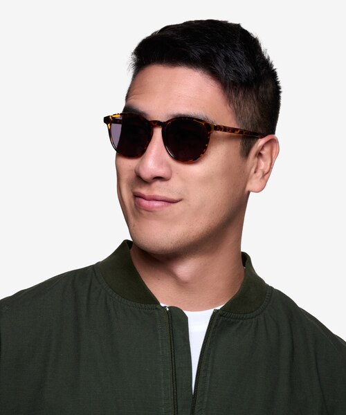 Deja Vu Brown & Tortoise PlasticSunglass Frames for Men from EyeBuyDirect