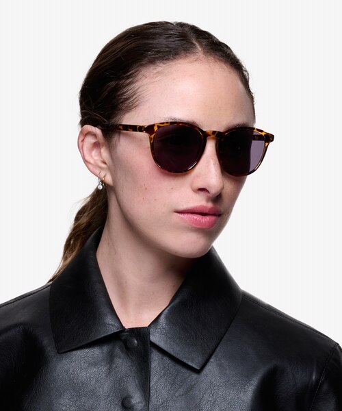 Deja Vu Brown & Tortoise PlasticSunglass Frames for Women from EyeBuyDirect