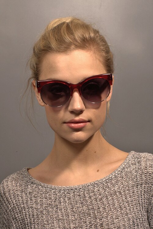 Venice Red PlasticSunglass Frames for Women from EyeBuyDirect